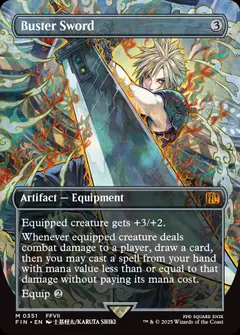 Buster Sword [Borderless Foil] #351