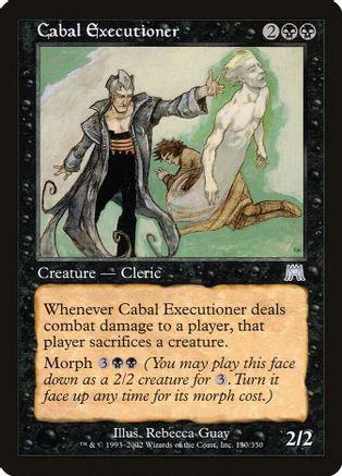 Card art depicts robed figure gesturing toward pale, reclining figure.
