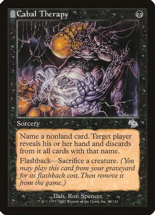 Dark fantasy creature art on a black Magic: The Gathering card.