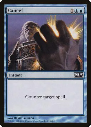 Card art shows a hand reaching toward a robed figure against a purple sky.