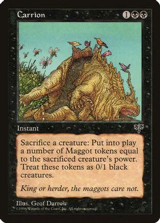 Large, textured brown dinosaur creature on a light blue background. Magic: The Gathering card.