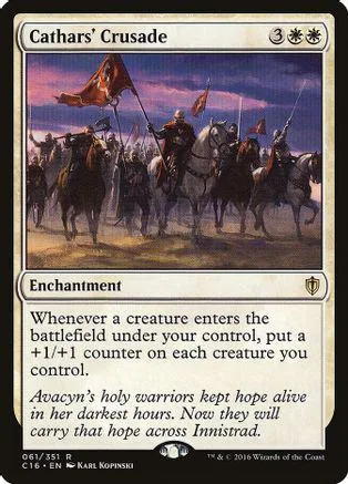 Card art depicts mounted figures in a battle scene under a dramatic sky.