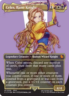 Celes, Rune Knight [Borderless Surge Foil] #209