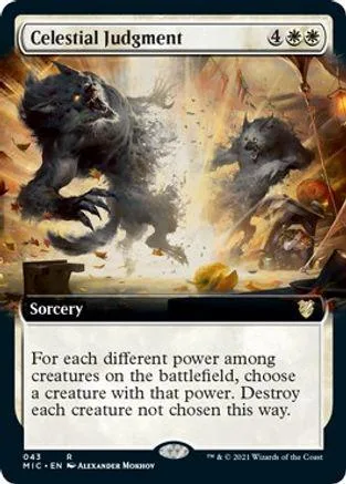 Dark, shadowy creatures clash on a battlefield within a Magic: The Gathering card.