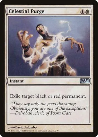 Figure engulfed in white smoke against a dark background on a Magic: The Gathering card.