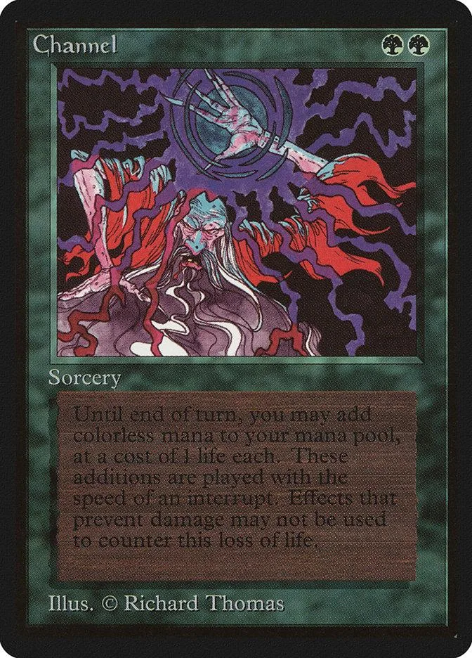 Purple and red sorcerer casting magic on a dark, swirling background.