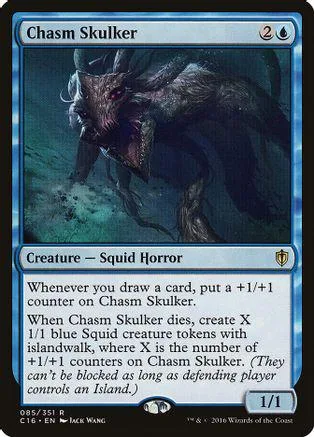 Dark, monstrous squid creature on a Magic: The Gathering card.