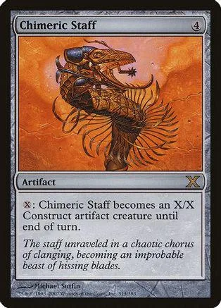 Orange and brown fantasy creature on a Magic: The Gathering card.