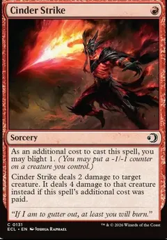 Cinder Strike [Foil] #131