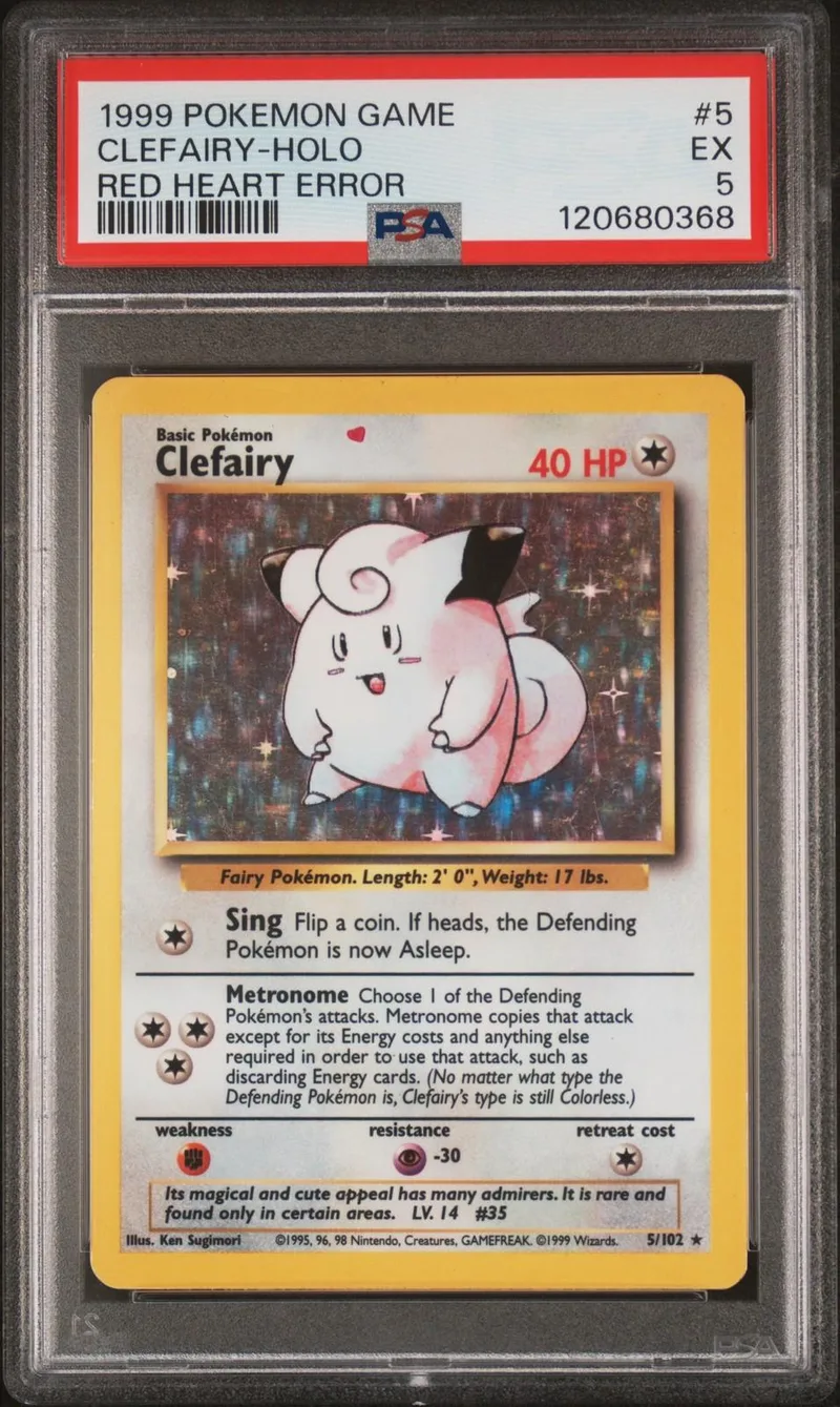 Clefairy [Red Heart Error] #5 Value Guide 2026