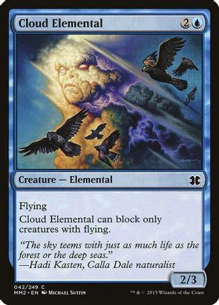 Cloud Elemental Magic: The Gathering card art featuring a stormy, elemental creature.