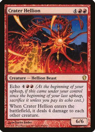 Red and orange cosmic creature on a collectible trading card.