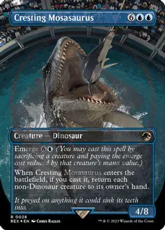 Cresting Mosasaurus [Borderless Emblem] #28