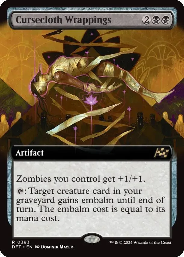 Card art depicts a golden, skeletal figure in a dark, mystical setting.