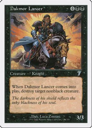 Dark knight on horseback, dark armor, dramatic orange and black fantasy art.