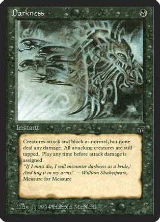 Dark, monstrous creature art on a black and green Magic: The Gathering card.