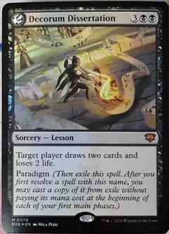 Decorum Dissertation [Foil] #78