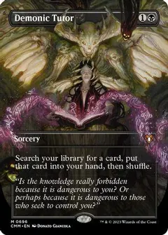 Demonic Tutor [Borderless Foil] #696