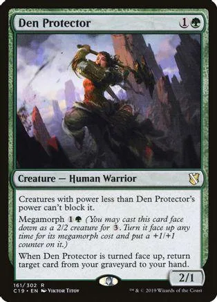 Warrior figure in dark, mountainous landscape on a collectible card.