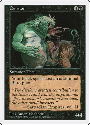 Greenish troll creature on a black card with white text box.