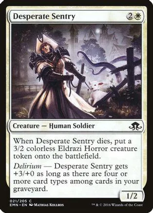 Dark knight figure on card art with a serpent and white creature.