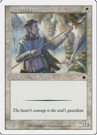 Card art depicts a warrior with a spear in a snowy, mountainous setting.