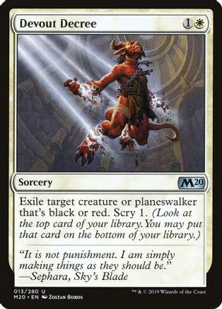 Red-skinned warrior figure in a dramatic, sunlit scene on a Magic: The Gathering card.
