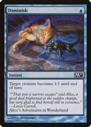 Orange and blue cat creature on a Magic: The Gathering card.