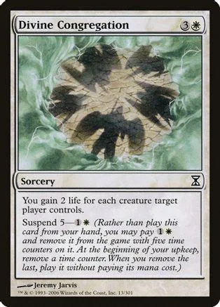 Green and brown card art featuring a dark, feathered, circular design. Sorcery text visible.
