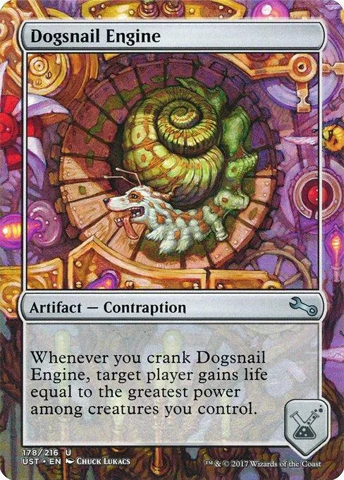 Card art shows a snail-like creature inside a large, ornate shell.