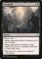 Dark fantasy scene on a black and white Magic: The Gathering card.