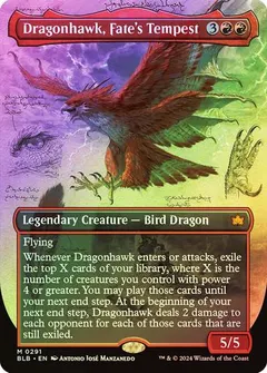 Dragonhawk, Fate's Tempest [Borderless Foil] #291