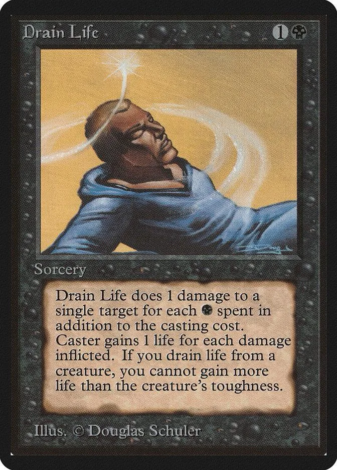 Card art depicts a man lying down under a bright, glowing light.