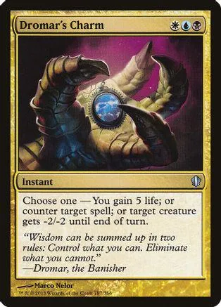 Hand holding glowing blue orb on dark, mystical background. Magic: The Gathering card.