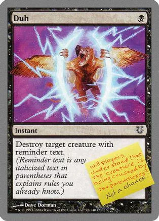 Card art shows fiery creature within a glowing blue and purple energy field.