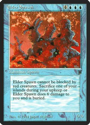 Red and orange fantasy creature art on a Magic: The Gathering card.