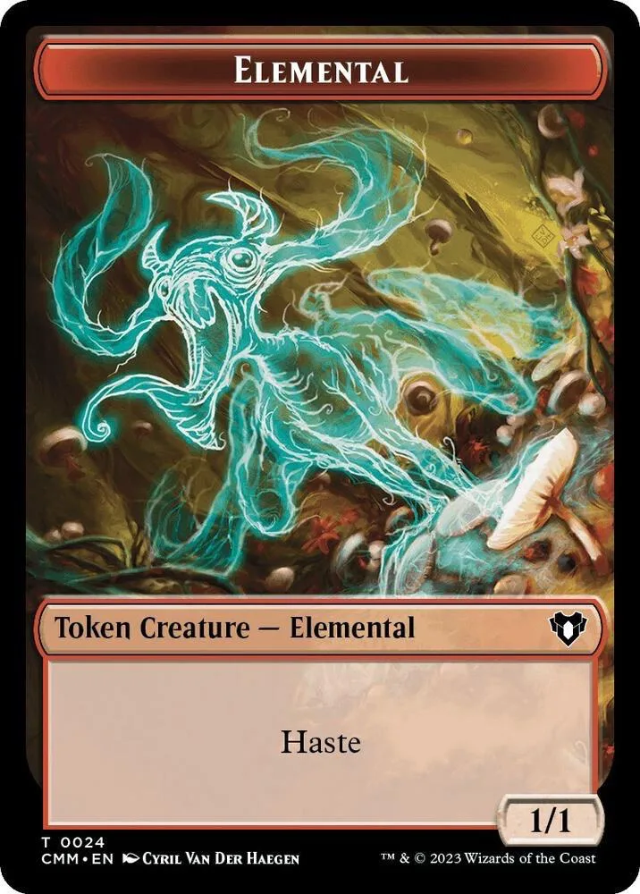 Blue, ethereal elemental creature on a fantasy-themed Magic: The Gathering card.