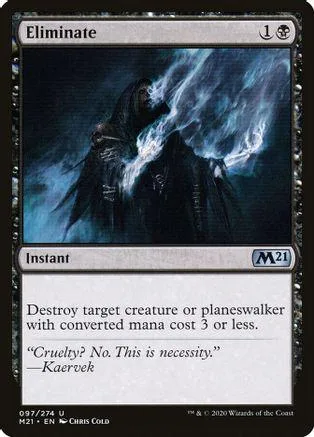 Black and white card art showing shadowy figures engulfed in blue energy.