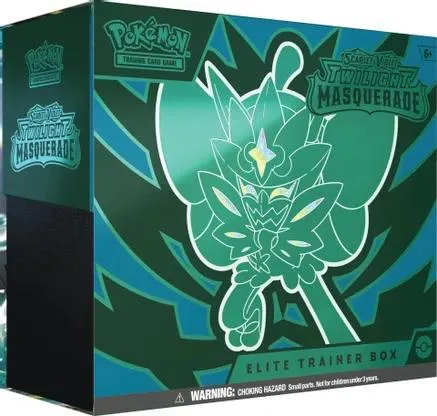 Green and blue box featuring a large, stylized green creature design.