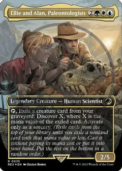 Ellie and Alan, Paleontologists [Borderless Emblem] #35