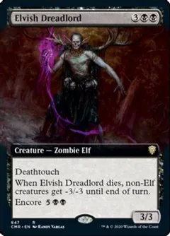 Elvish Dreadlord [Extended Art Foil] #647