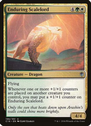 Orange and brown dragon creature card art, showing a large, golden-brown dragon.