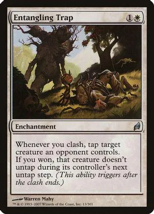 Dark forest scene with large tree and creatures on a Magic: The Gathering card.