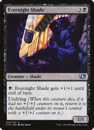 Dark, shadowy creature on a card with purple and orange tones.