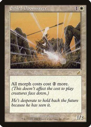 Dark, monstrous figures in a desolate landscape on a Magic: The Gathering card.