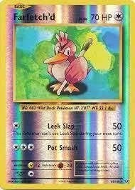 Blue and green Pokémon card featuring a pink and orange bird Pokémon.