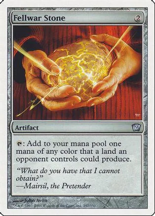 Glowing golden sphere held in hands on a card with text.