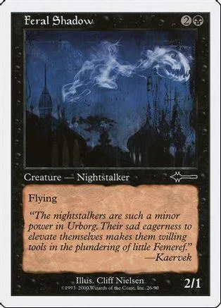 Dark creature card art featuring shadowy figures against a night sky.