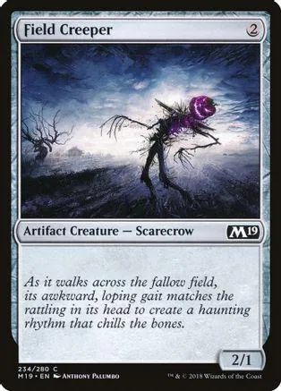 Dark, skeletal creature in purple against a stormy, desolate landscape.