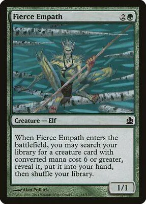 Elf creature card art featuring a figure in a forest setting.